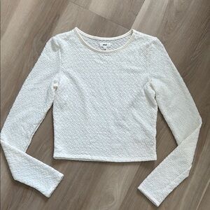 Aerie - Textured Long Sleeve Top